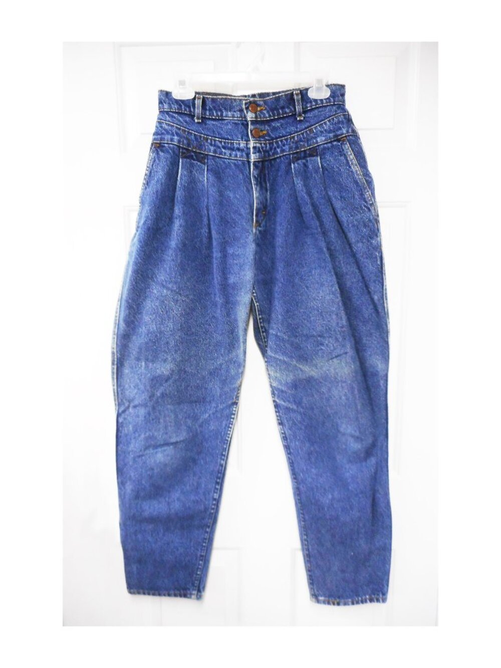 Vintage Lee Super High Rise & Front Pleated Mom Jeans - Women's size 13 Med -(A)